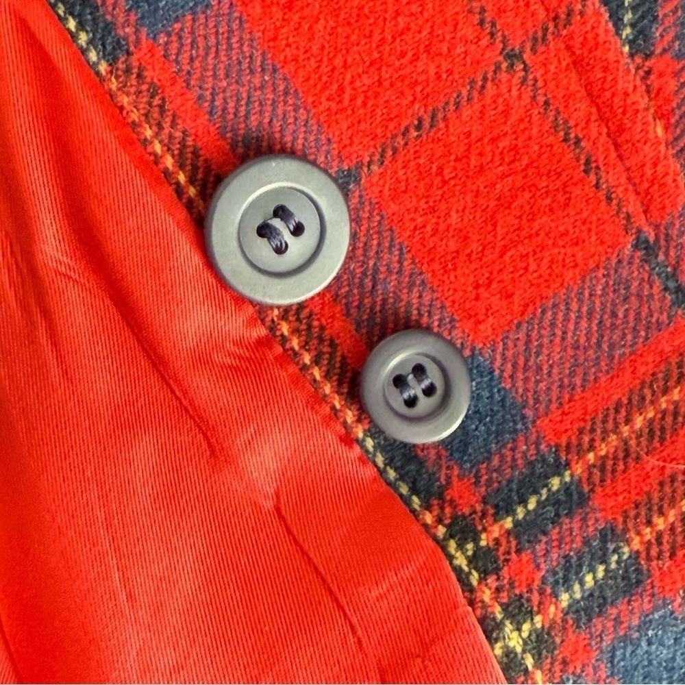 Vintage PENDELTON Red Tartan Wool Plaid Blazer Jacket Women’s Size 10 - Picture 11 of 11